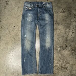 Vintage early 2000s y2k diesel bootcut jeans pants dark wash dna size 31 x 33